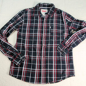 Western Levi's Button Up Plaid L/S Shirt Small